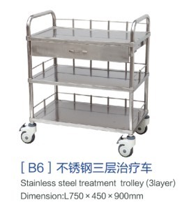 福建[b6]不銹鋼三層治療車